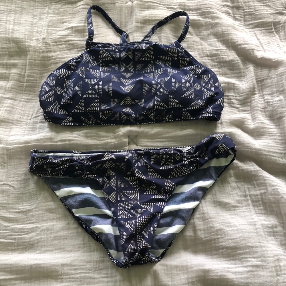 Billabong Navy Reversible Bathing Suit